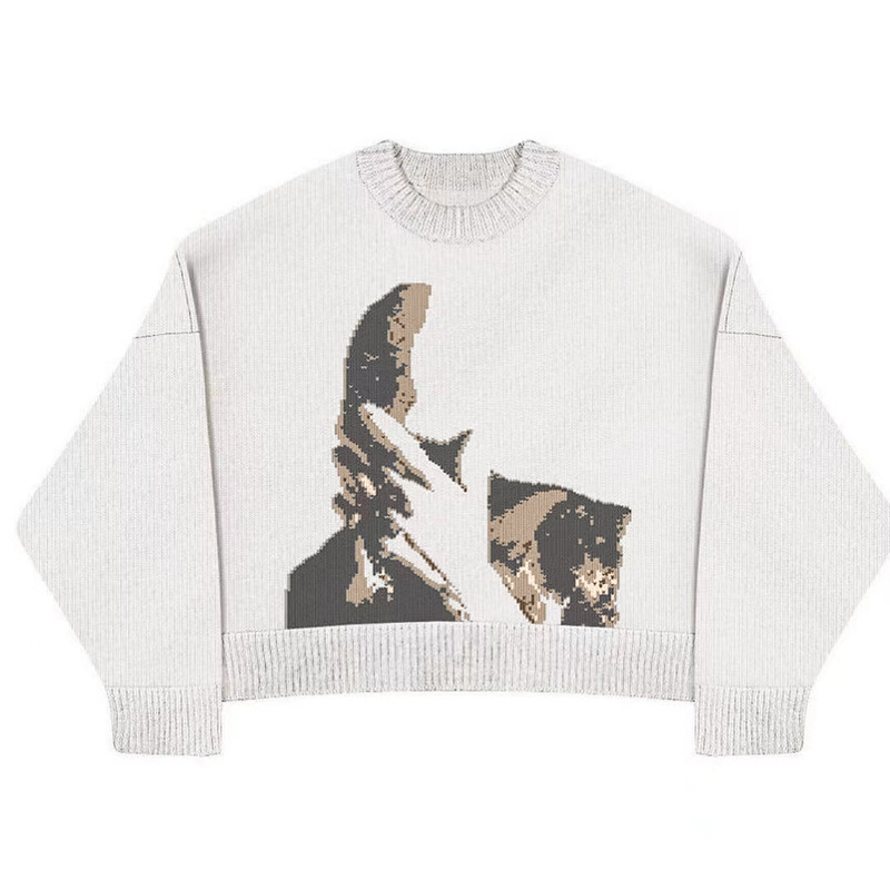 European and American Style Loose Pullover Sweater, Personalized Casual Round Neck Jacket, Autumn Women's Inner Sweater European and American Style Loose Pullover Sweater, Personalized Casual Round Neck Jacket, Autumn Women's Inner Sweater