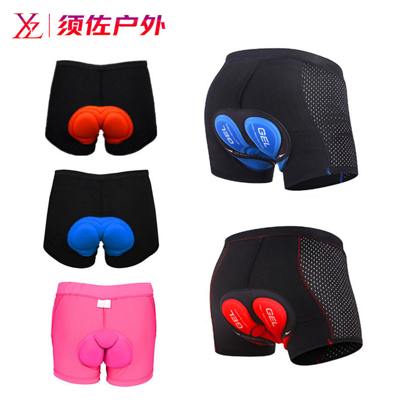 Cycling Underwear Men's Shock-Absorbing Silicone Mountain Cycling Pants Large Size Road Bike Shorts All-Season Cycling Equipment