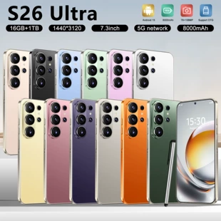 Смартфон S26 Ultra 4G экран 7 3″ с отверстием 16+1 ГБ Android 15