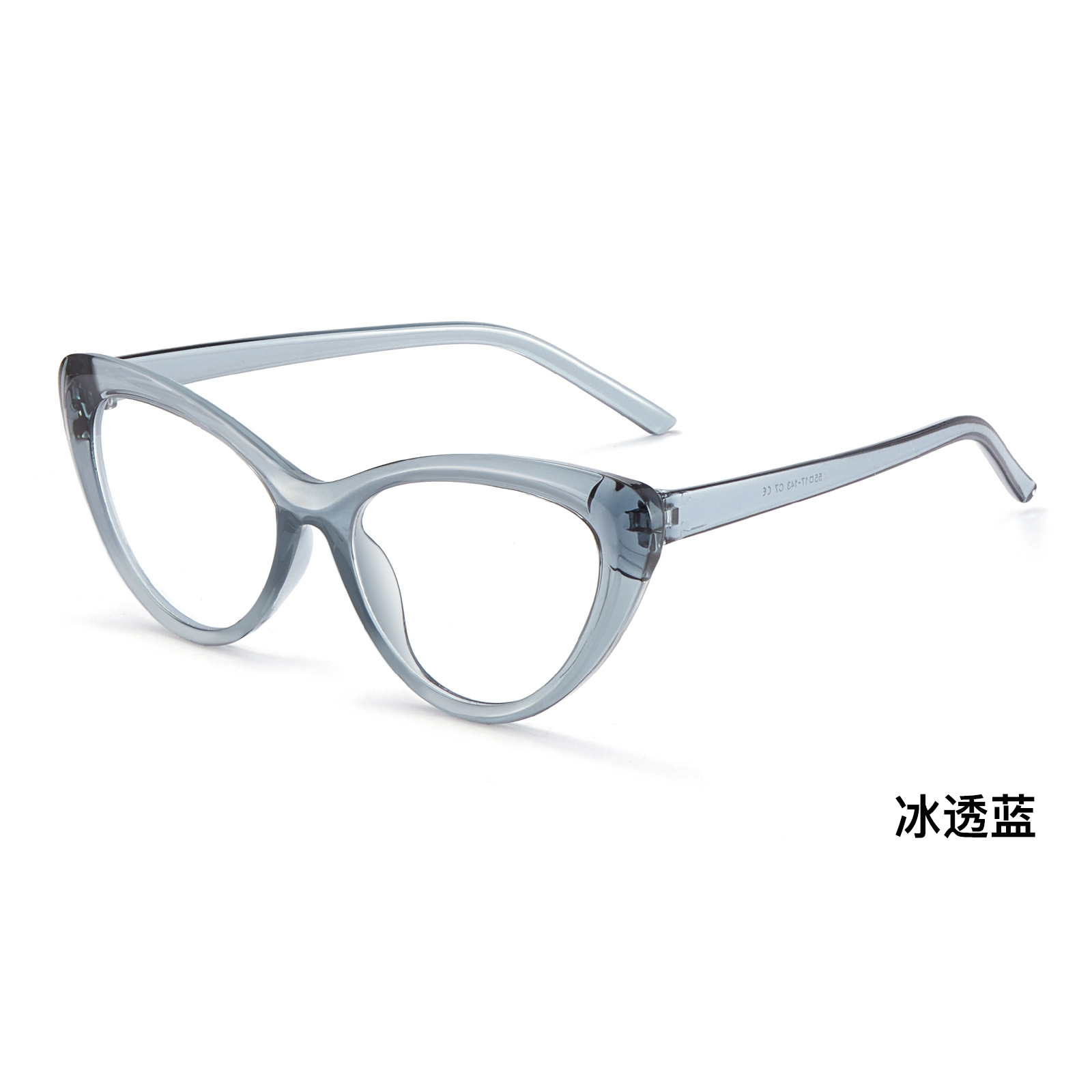 American Ice Tea Red Ojos de gato rojos Marcos de gafas de cara simple transfronterizos Europa y América para levantar la cara en segundos para mejorar la cara delgada