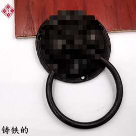中式门环铁兽头虎头拉手狮子头仿古大门环拉环装饰铜配件