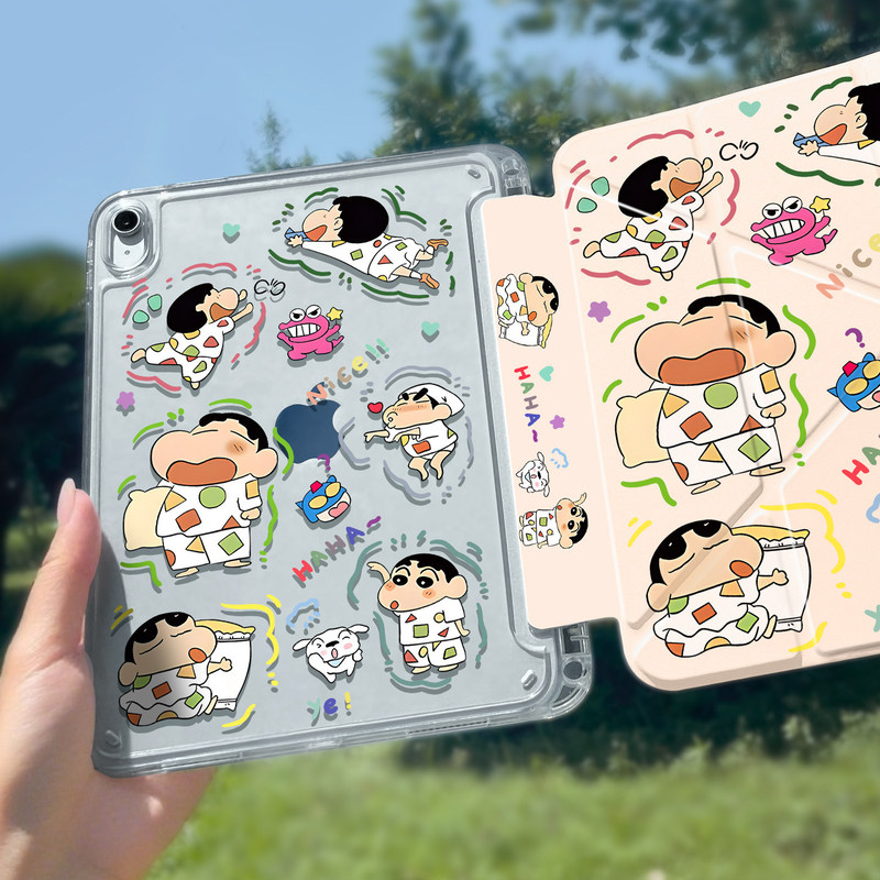 2026 Apple iPad Tablet Air8 Protective Case Pro 11inch Case Mini7 Xiaoxin 9Th Generation Transparent with Pen Slot 3Y