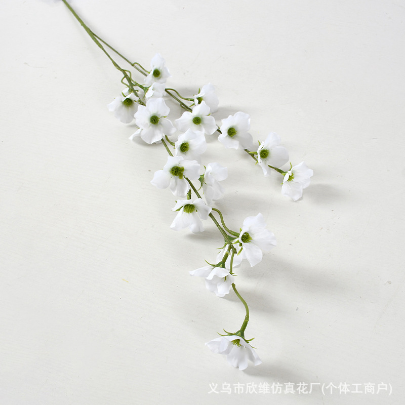 Casa blanca de boda Simulación de flores Sala de bodas Techo Fake Flower escenario Flores Guía Flores Decoración de Hotel