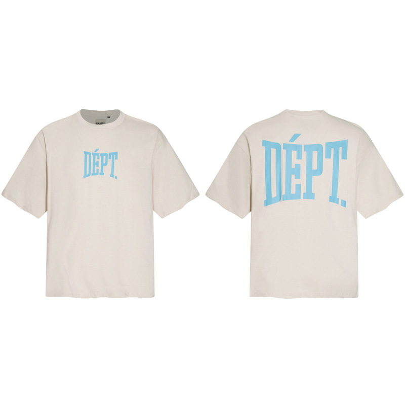 Galería American Trendy Brand Print Manga corta Vintage Verano Sueldo Gradiente Bronceado Camiseta de la calle Hombres