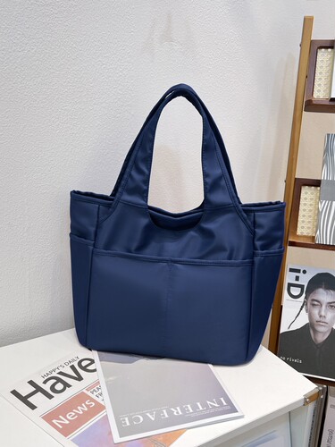 Leather tote bag for women, commuting style, large capacity shoulder bag, shopping bag, women's summer large capacity bag
