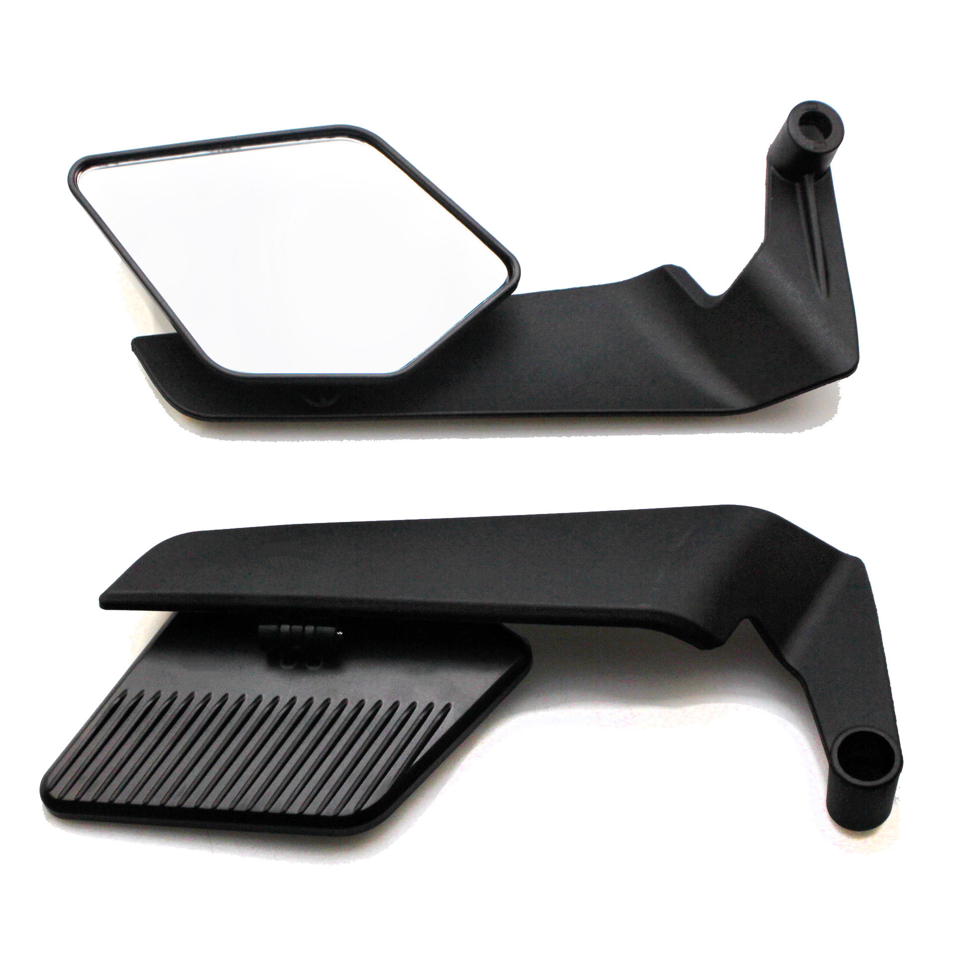 Blade-Shaped Wind-Resistant Diamond-Shaped Rearview Mirror Suitable for Niu Jikou Universal Motorcycles, Plastic Folding Mirror