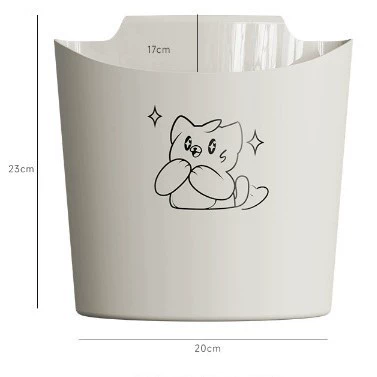 Plastic garbage can for home use, creative storage system for living room