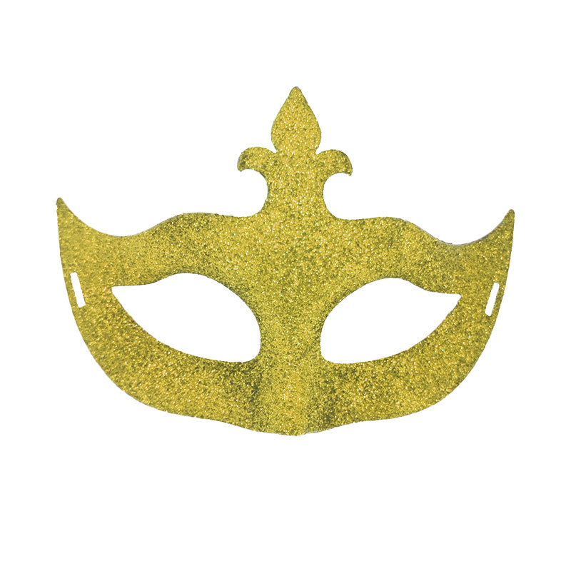 Carnaval nuevo polvo brillante máscara de flecha máscara de Halloween máscara de fiesta decoración máscara de mitad de cara