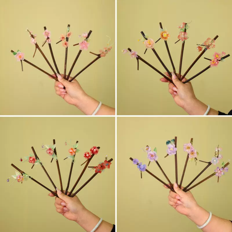 古风发簪流苏发光灯笼簪子挽发宫廷仙气头饰日常气质百搭发饰品女