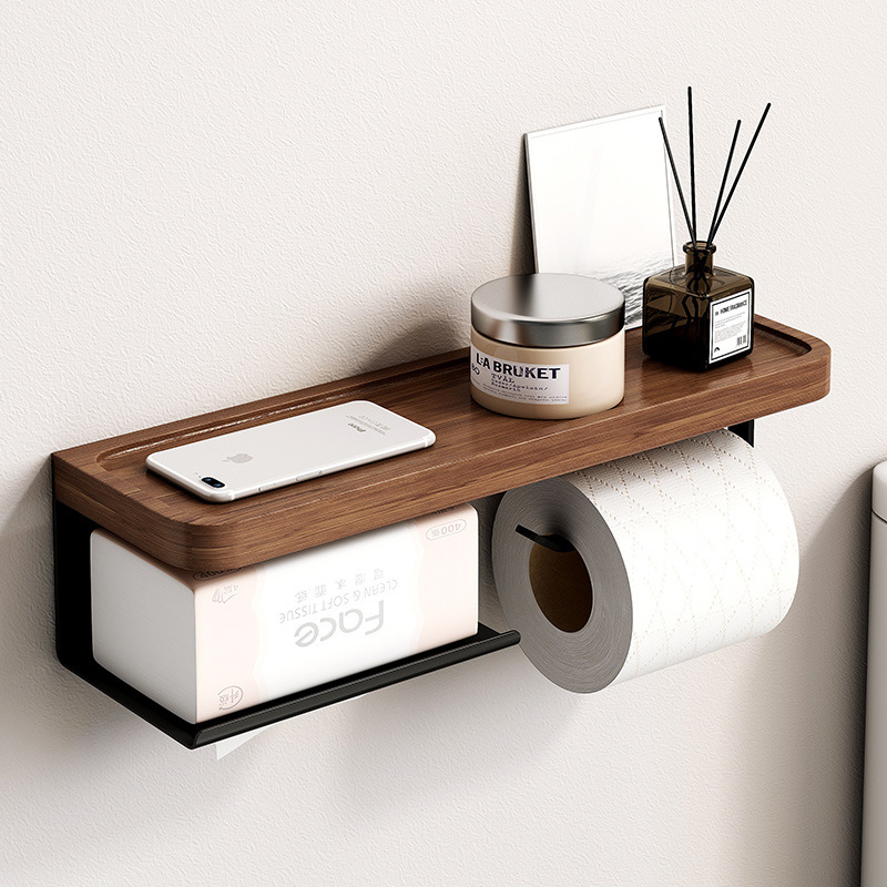 Caja de pañuelos higiénicos caja de pañuelos sin perforar inodoro higiénico estante de papel higiénico rollo de baño titular de tejido