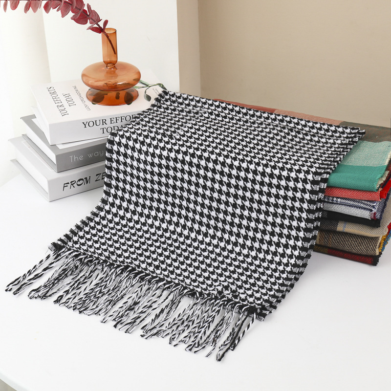 Fashionable British Plaid Imitation Cashmere Scarf for Children, Autumn and Winter, Men's Couple's Warm Shawl, Foreign Trade Scarf Manufacturer Fashionable British Plaid Imitation Cashmere Scarf for Children, Autumn and Winter, Men's Couple's Warm Shawl, Foreign Trade Scarf Manufacturer