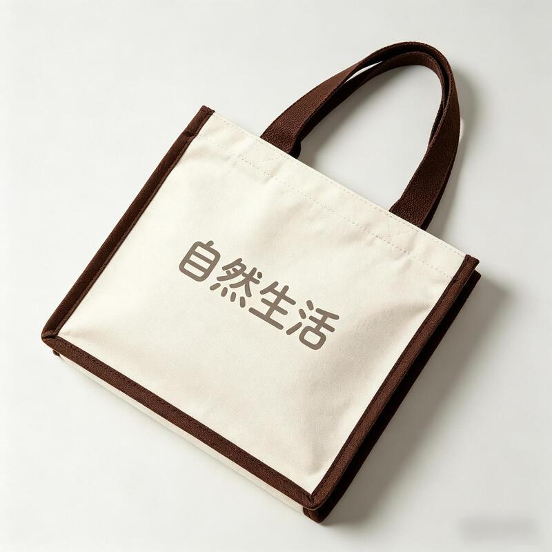 Manufacturer's 12-Ounce All-Cotton Canvas Bag, White Polyester-Cotton Canvas Bag, Can Add Logo and Change Pattern and Size