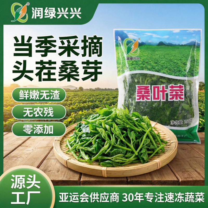 清炒火锅通用速冻蔬菜 整箱批售食用农产品速冻桑芽菜商用有机