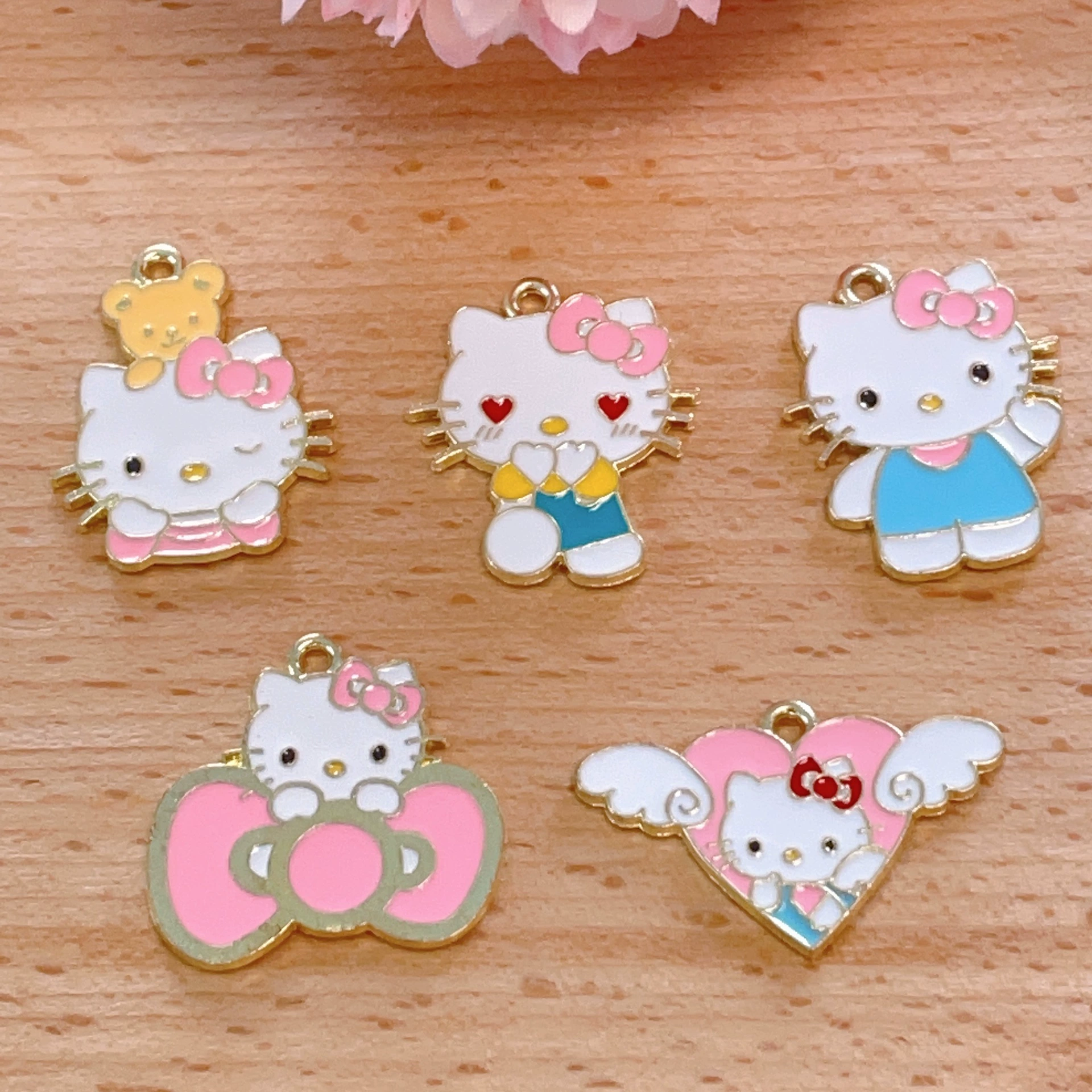 Hello Kitty, модный милый аксессуар, браслет бренда, ожерелье, брелок, подвеска, DIY, коллекция 2023