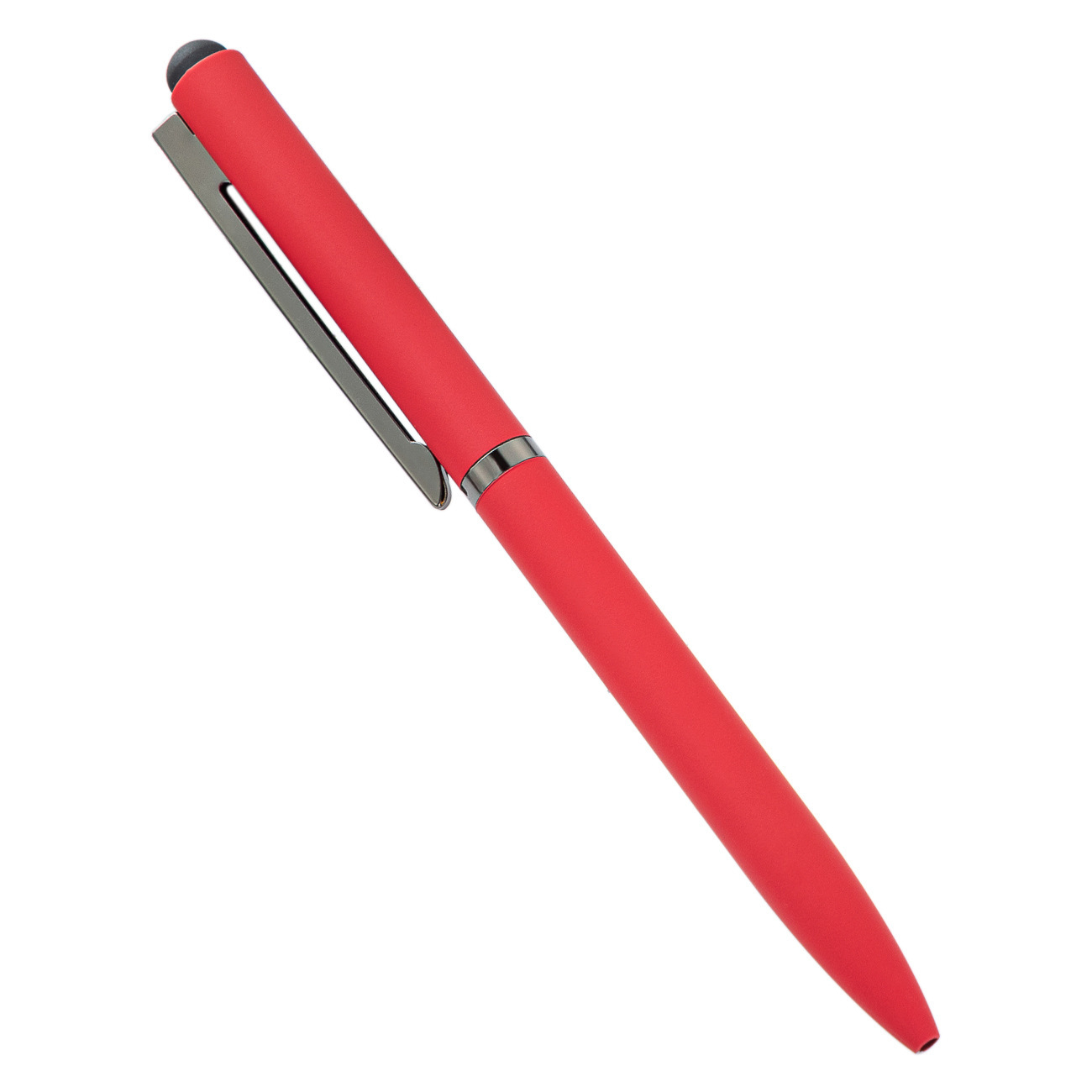 Bolígrafo de pantalla táctil con pulverización de pegamento para imprimir logotipo de regalo comercial bolígrafo de publicidad metal multicolor rotativo bolígrafo táctil
