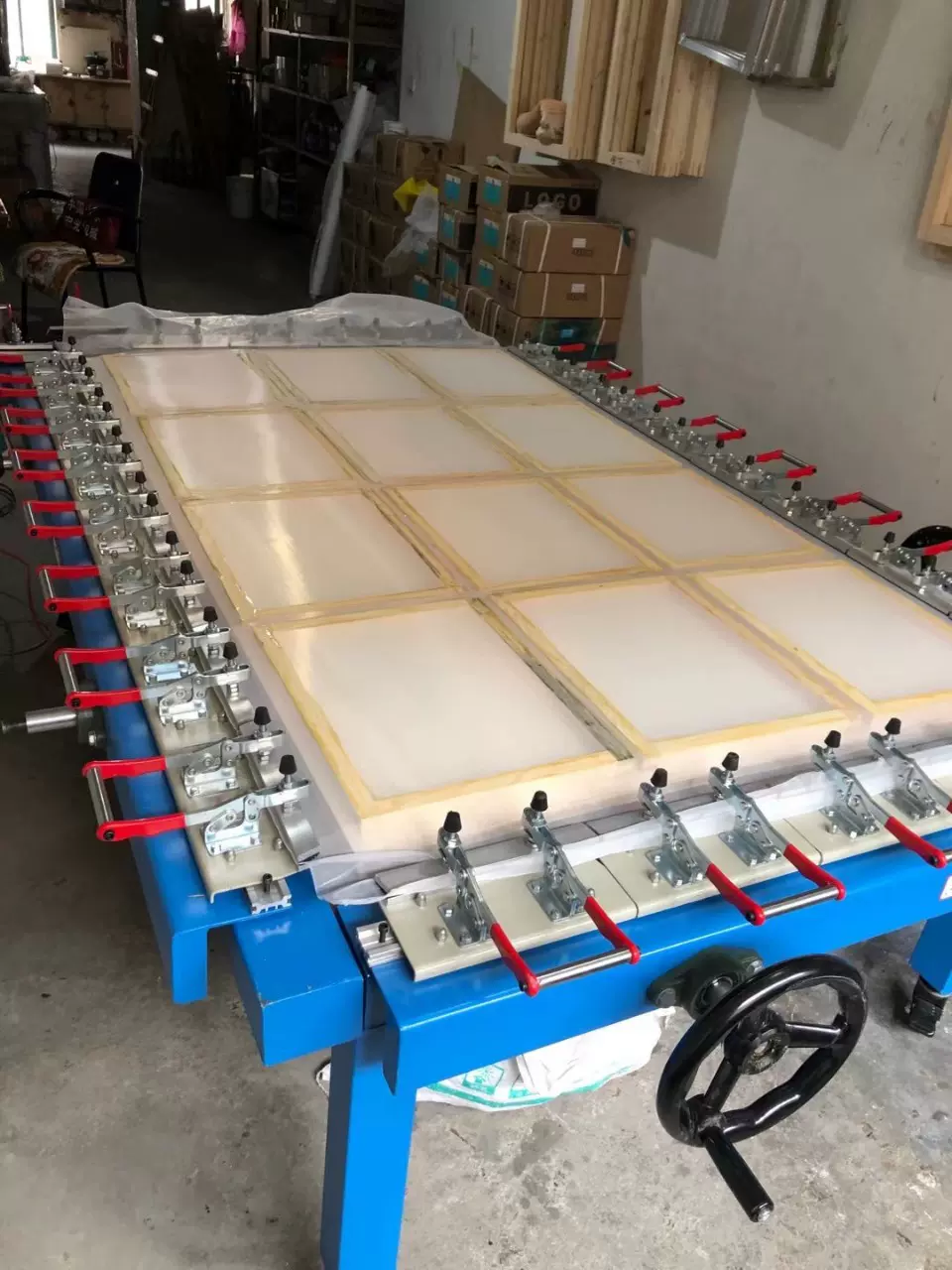 供应涨力机械拉网机 双夹头绷网机 丝印设备绷网机精密耐用