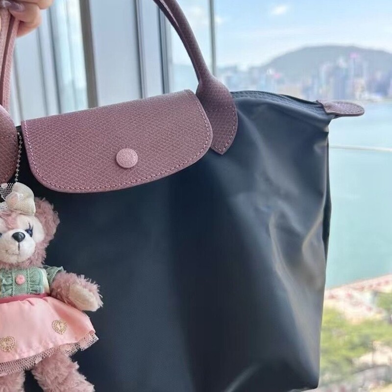 Gaobin 2025 New Dumpling Bag Paris Tower Short Handle small size Handbag Nylon Foldable Shoulder Tote