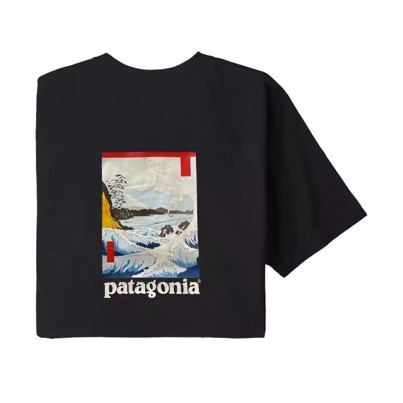 外国貿易アウトドア浮世絵男女カップル人気夏半袖Tシャツトレンド|undefined