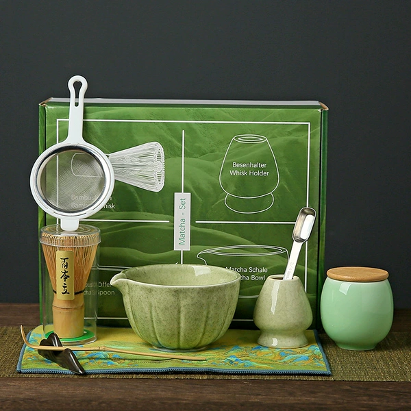 Matcha, tea cup, set, box