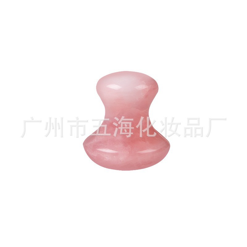 Herramientas faciales Guasha al por mayor, set de masajeador con rodillo de jade, masajeador natural de cristal rosa en forma de corazón. image 22
