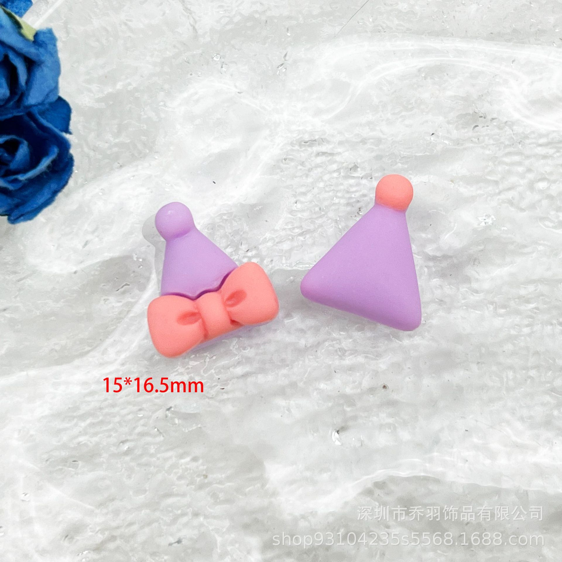 Resina animal de dibujos animados oído de ciervo hecho a mano DIY crema pegamento teléfono móvil Shell horquilla zapato hebilla muñeca parche decorativo