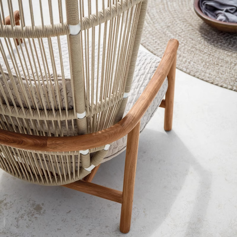 Sofá de ratán al aire libre combinación villa patio jardín al aire libre ocio silla de ratán diseño modelo habitación muebles al aire libre