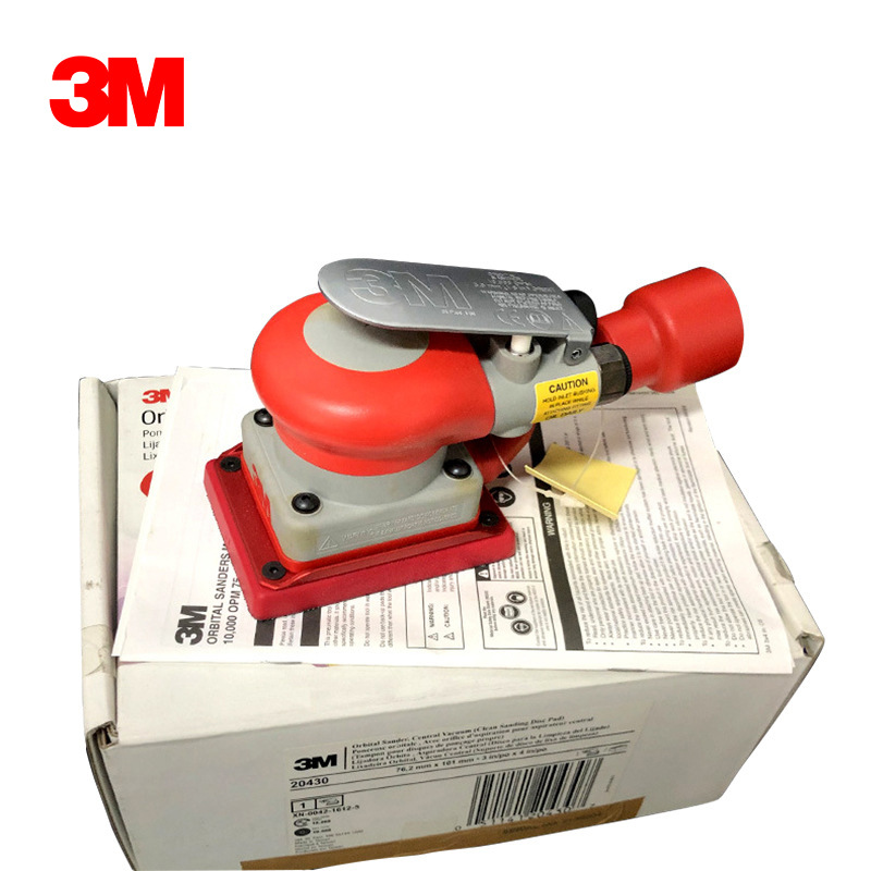 3M20430气动打磨机方形打磨机汽车打蜡磨光干磨美容抛光机工业级