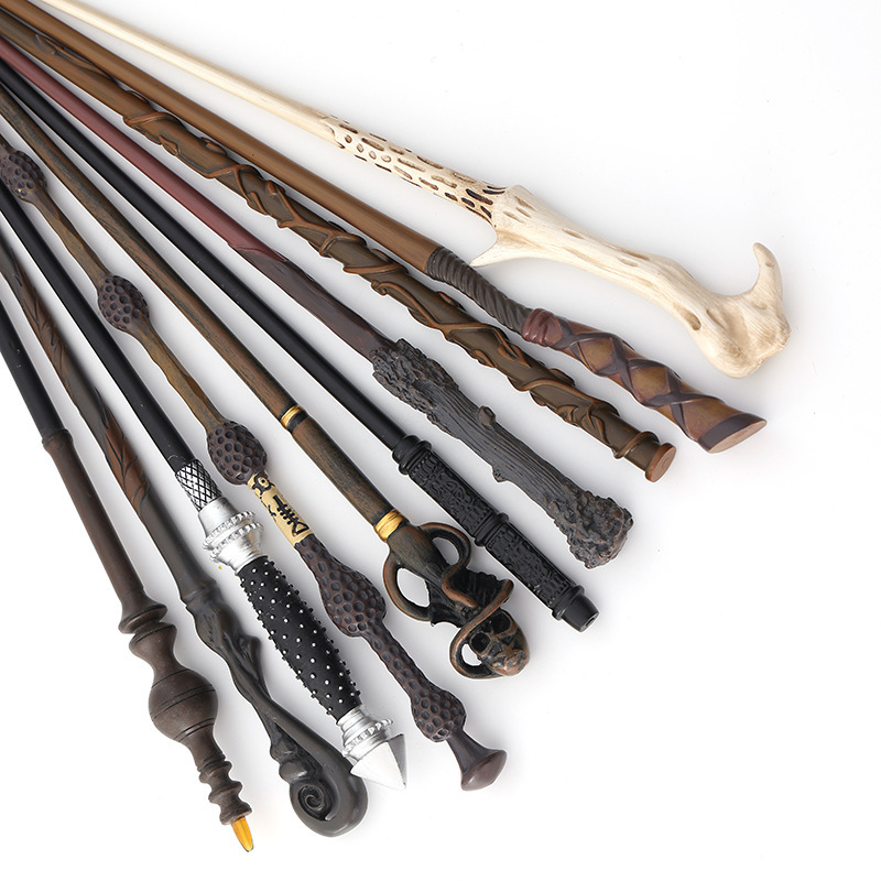 Harry Potter Wand Hermione Metal Heart Magic Wand Finely Carved Steel Core Bare Wand Dumbledore Premium Magic Wand