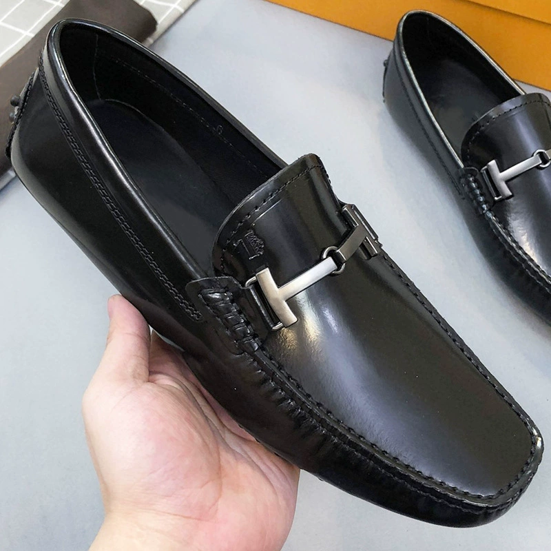 Европейские деловые повседневные кожаные туфли для мужчин летом, мужские туфли-шапочки из натуральной кожи британского крупного бренда из яркой кожи без шнуровки