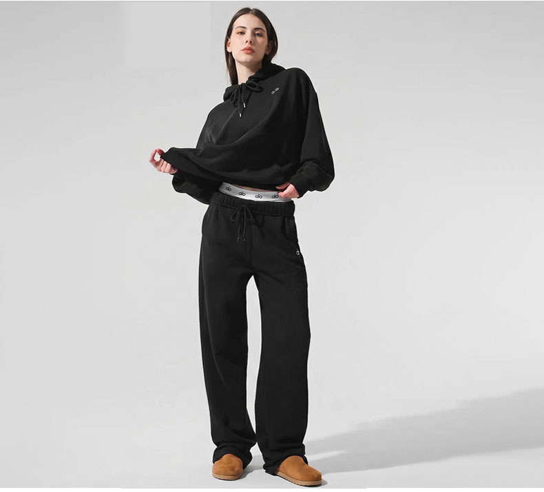 aIo nuevo pantalones casuales sueltos de piernas anchas primavera y otoño de dopamina pantalones de color sólido de pull-out pantalones casuales image 6