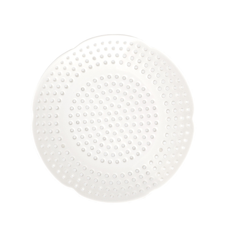 セラミック蒸しトレイ餃子蒸しトレイクリエイティブ家庭用ハイエンド磁器トレイ排水多目的フルーツトレイセラミック穴あき蒸しトレイ|undefined