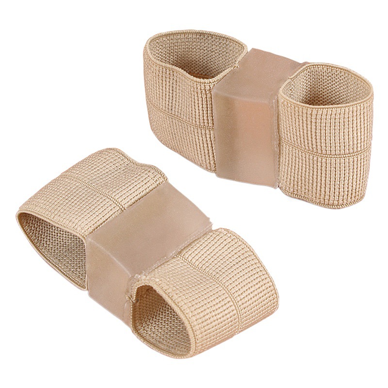 Toe splitting device thumb valgus big foot bone overlapping toe separator men's and women's fiber double hole toe set orthosis