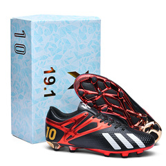 Adult and children's football shoes for men and women, primary and secondary school students, gradient electroplated spike lawn game training shoes