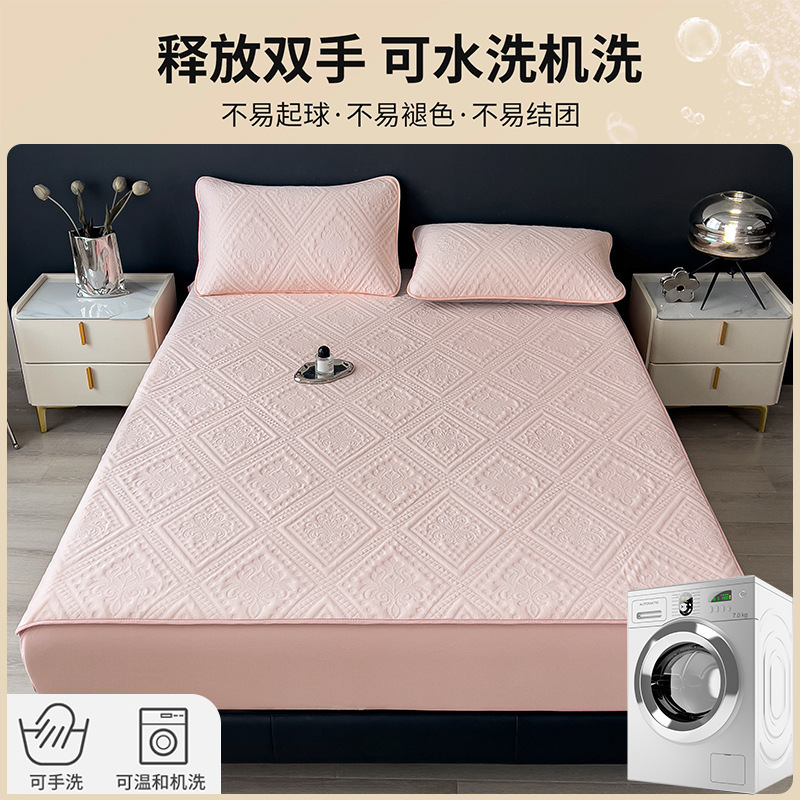 Cama de algodón de terciopelo colorido, cubierta de cama, cubierta de cama, cubierta de cama, cubierta de cama antideslizante, cubierta de cama, cubierta de cama