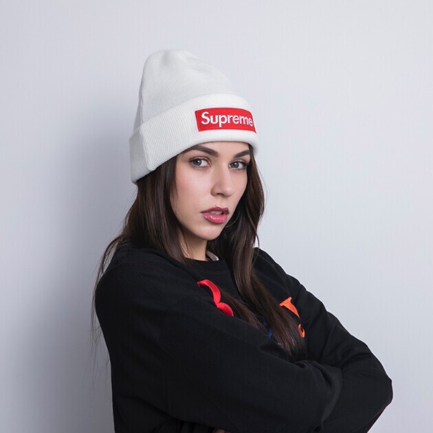 New Sup Xiaomeizi Order Face-Slimming Unisex Knitted Letter Hat Street Versatile Cold Hat Embroidery