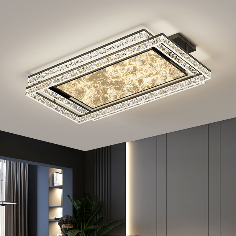 Luz de sala de estar minimalista italiana moderna y simple lámpara de techo de niebla vestíbulo de protección de ojos lámpara principal nórdica Zhongshan lámpara