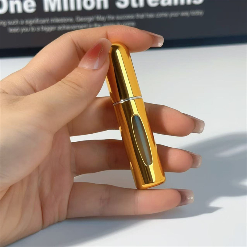 香水調剤ボトル 5 ミリリットル底直接充填セルフポンプポータブルプレススプレースプレーボトル空ボトルサンプル調剤装置|undefined