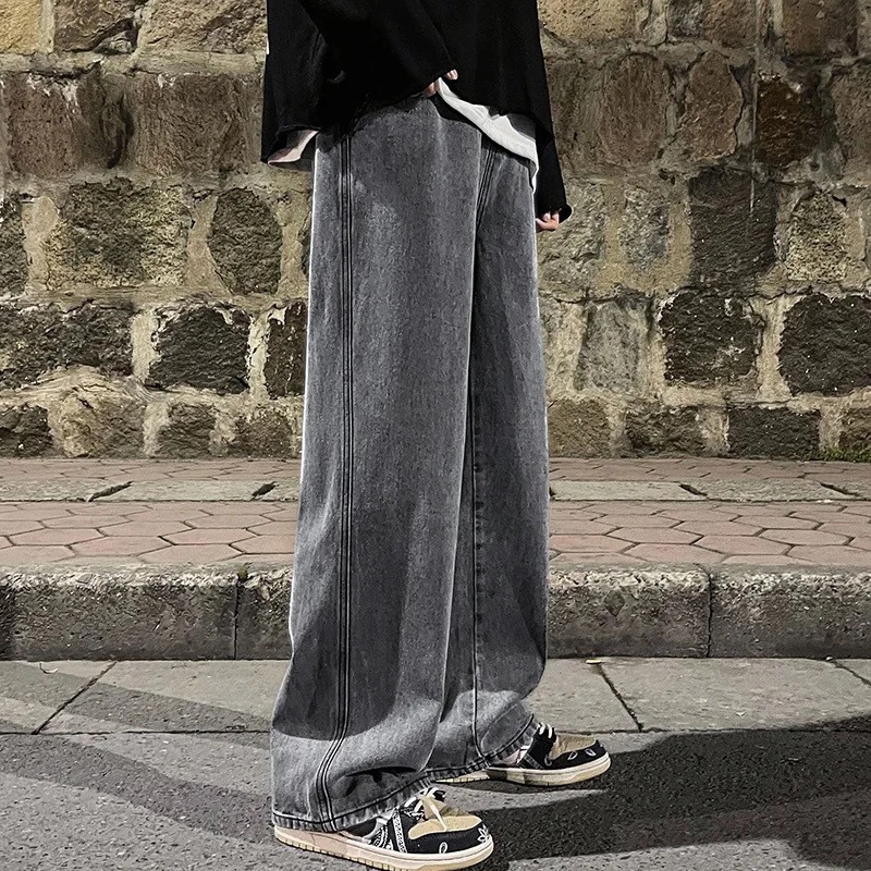Men's Clothing Men's Retro Style Loose Straight Leg Casual Jeans Trendy Style Summer For Formal & Casual For Men_mkmklike.com