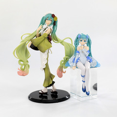 Second Dimension Butterfly Flower Fairy Noodle Pressed Bifidus Matcha Long Dress Initial Sound Doll Figurine Small Handmade Wholesale 