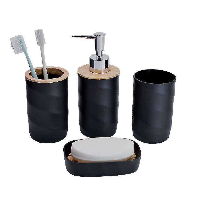 Productos de baño transfronterizos, set de siete piezas, set de baño europeo, set de enjuague bucal, set de taza de cepillo de dientes