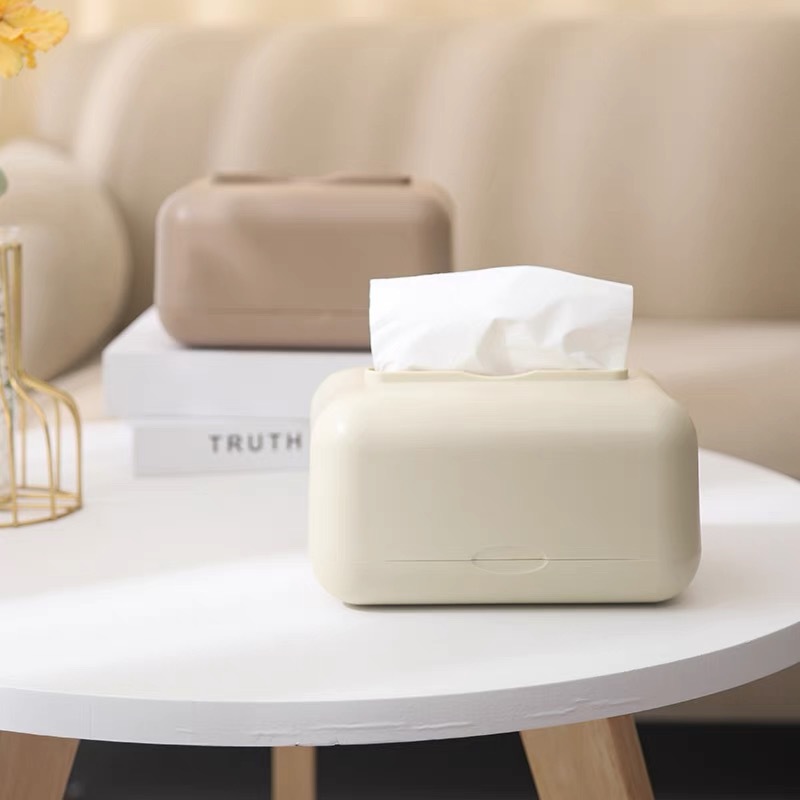 Caja de pañuelos de escritorio de lujo ligero caja de almacenamiento de pañuelos Estilo nórdico ins hogar sala de estar comedor mesa de café caja de almacenamiento simple