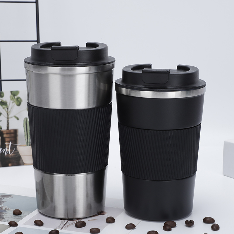 Taza de vacío de suministro directo de comercio exterior taza de café de acero inoxidable 304 taza de mano creativa taza de agua de coche de oficina al por mayor