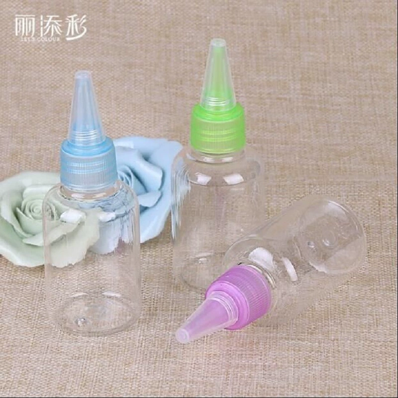 Litiancai 50 мл Вращающаяся крышка с круглым заостренным горлышком для хранения суб-бутылка капля продукт вентилятор инструмент маленькая бутылка