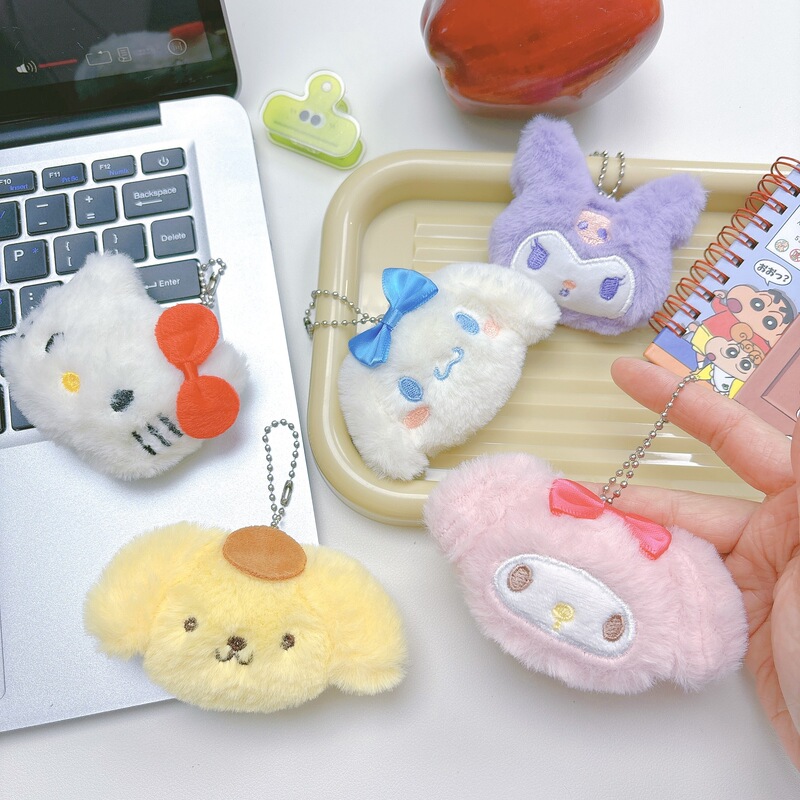 Squeaky Sanrio Plush Pendant Kidsren's Socks Hat Accessories Brooch Accessories Hair Accessories DIY Bag Pendant