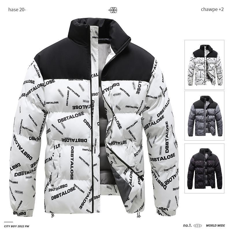 Comercio exterior 2022 nuevo otoño e invierno abrigo de algodón acolchado para hombre abrigo de algodón acolchado casual abrigo de algodón acolchado engrosado para hombre abrigo de pan abrigo de cuello alto