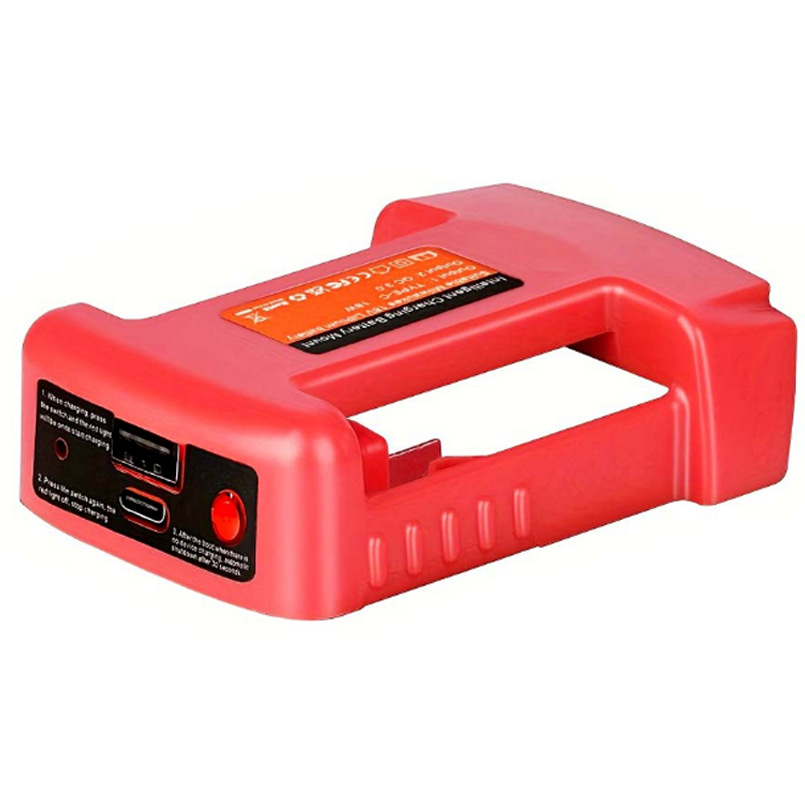 腰带款USB款TYPE-C充电适用米沃奇18V电动工具锂电池转换器适配器