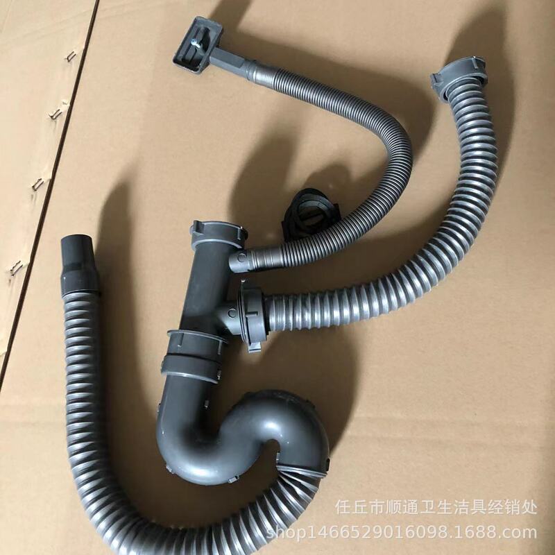 Renqiu City sink double groove steel wire drainer conjoined double basin drainer double vegetable basin drainer s Bend