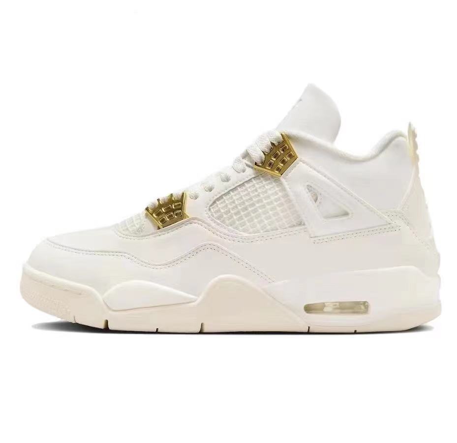 AJ4 negro negro negro rojo pequeño blanco cemento negro gato airbag zapatos de baloncesto Joe4 antideslizante zapatos de hombre y mujer zapatos deportivos transfronterizos image 23