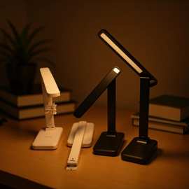 客厅卧室可折叠式可调节高度及发光角度的三挡调光LED护眼读书灯