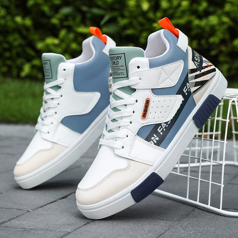 Зимний размер студенческая обувь высокого уровня 45 национальных приливов граффити обувь 46 кожаные повседневные кроссовки с бархатом мужская обувь